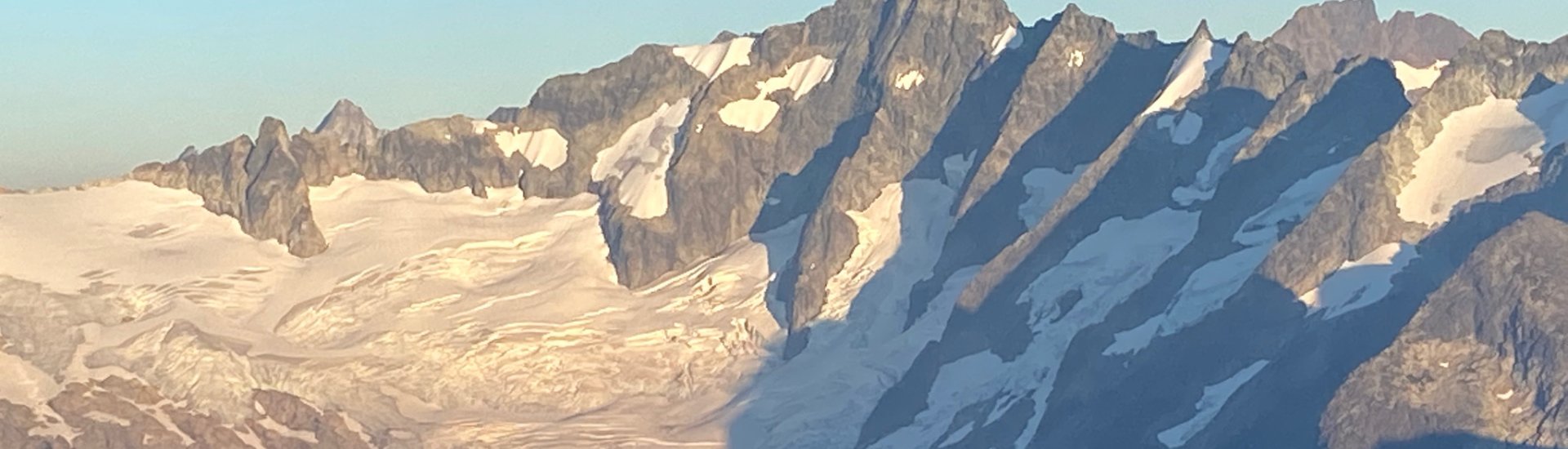 Snowy mountain tops